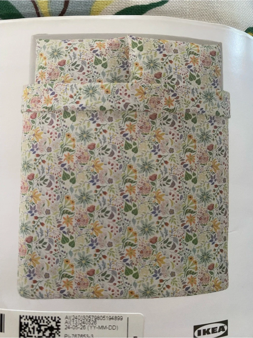 IKEA Pastel Floral Duvet Cover in Yellow, Green, Pink, Blue, Purple